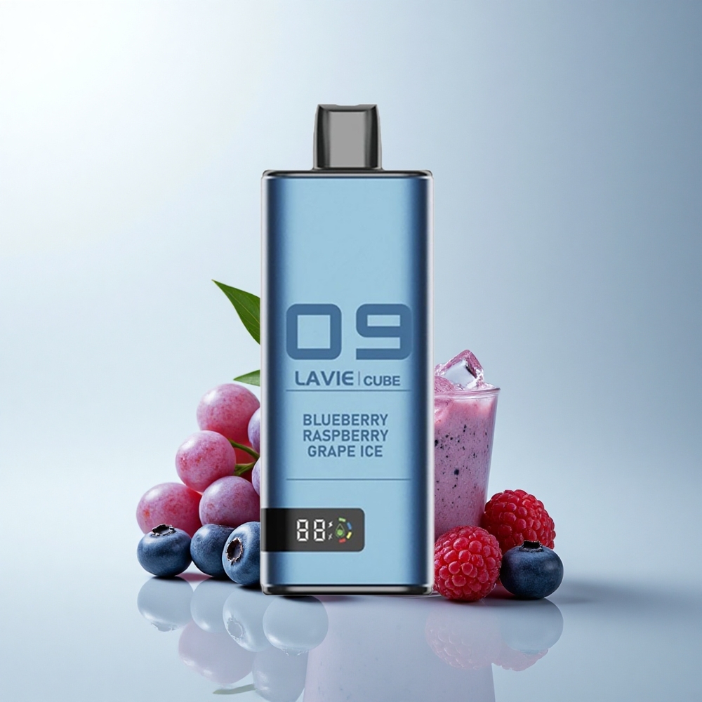 Lavie Cube 20000 Puffs Glace Myrtille Framboise Raisin 28ML Type C
