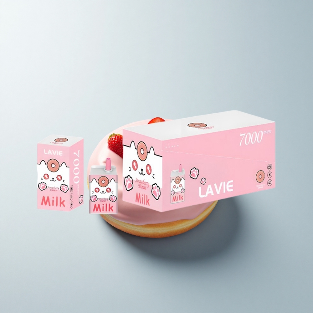 Lavie Milk 7000 Puffs Beignet à la Fraise 16ML 5% Type C