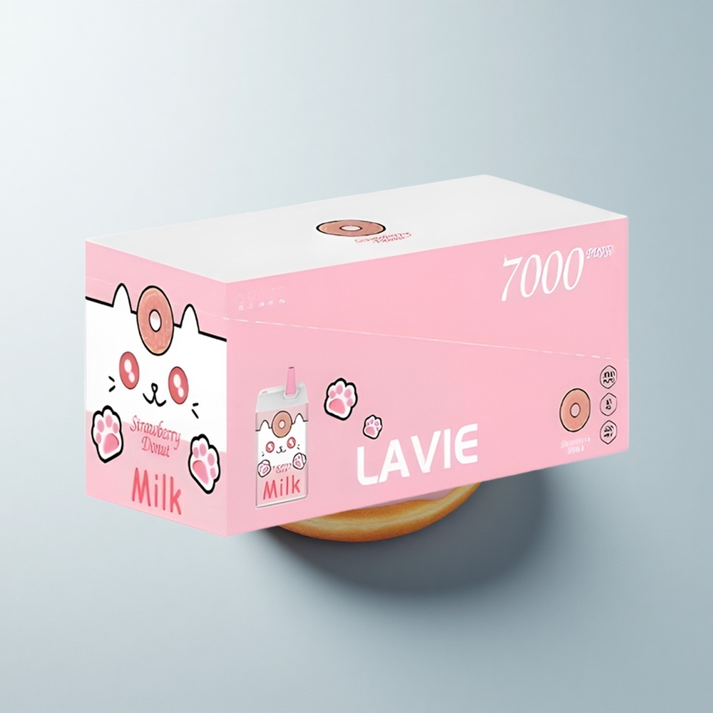 Lavie Milk 7000 Puffs Beignet à la Fraise 16ML 5% Type C