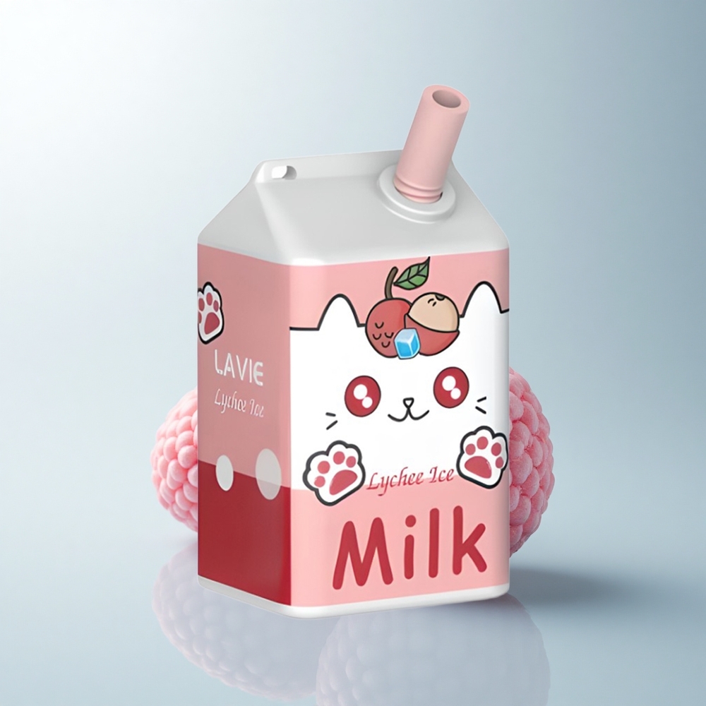 Lavie Milk 7000 Puffs Glace au Litchi Rechargeable 600mAh 16ML