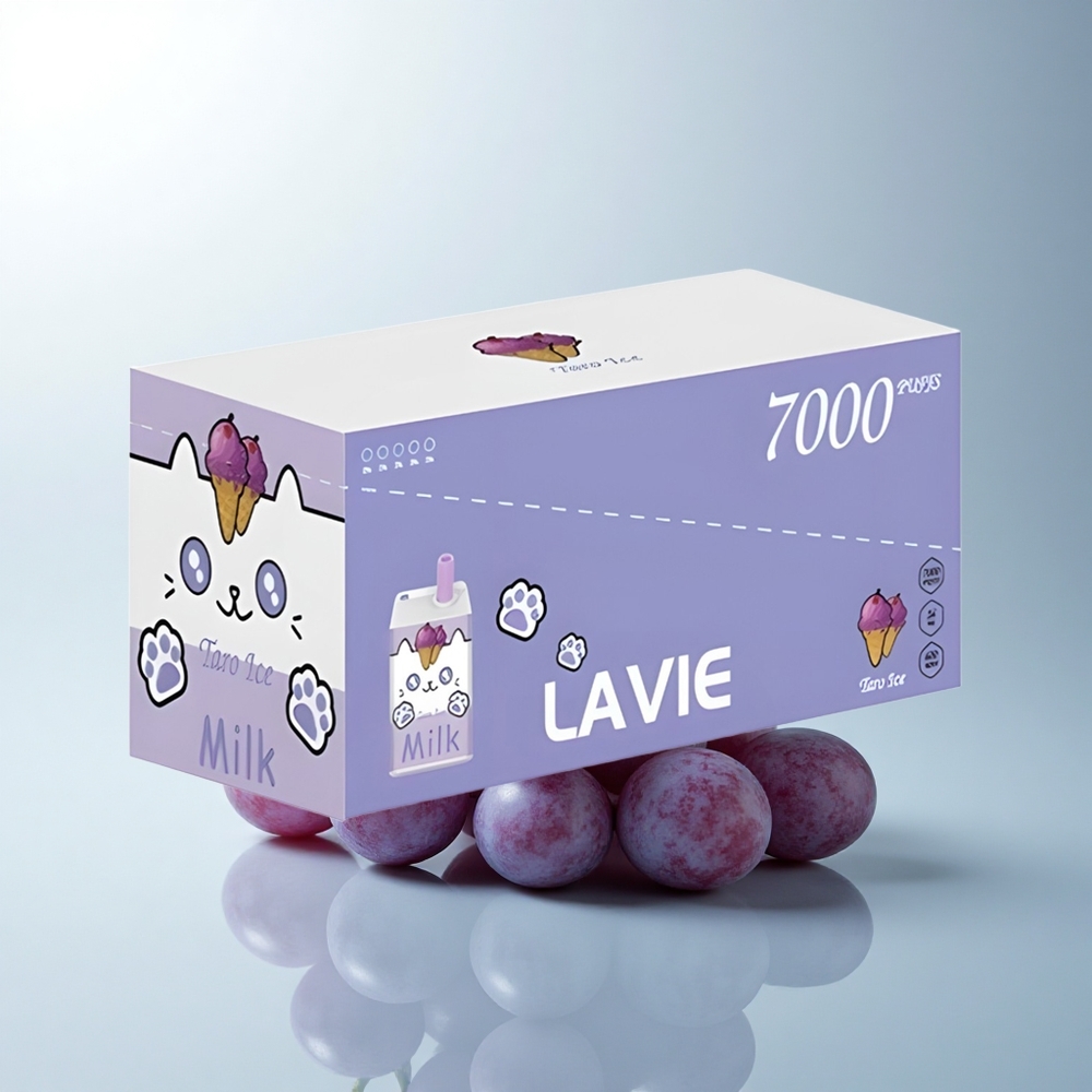 Lavie Milk 7000 Puffs Glace de Raisin 16ML Rechargeable Type C