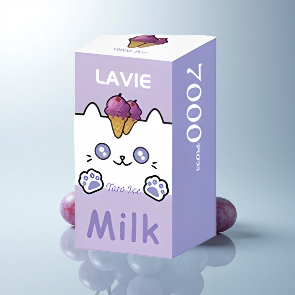 Lavie Milk 7000 Puffs Glace de Raisin 16ML Rechargeable Type C
