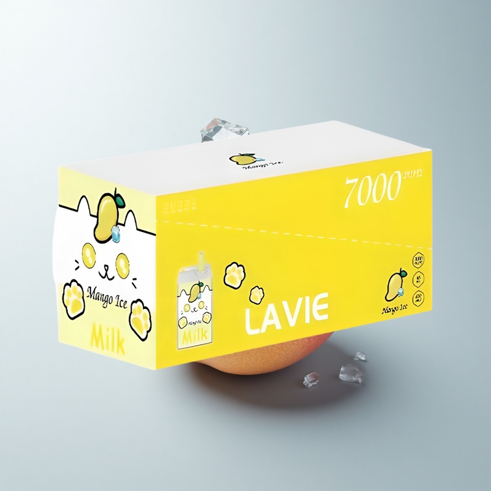 Lavie Milk 7000 Puffs Glace à la Mangue 16ML 600mAh Type C