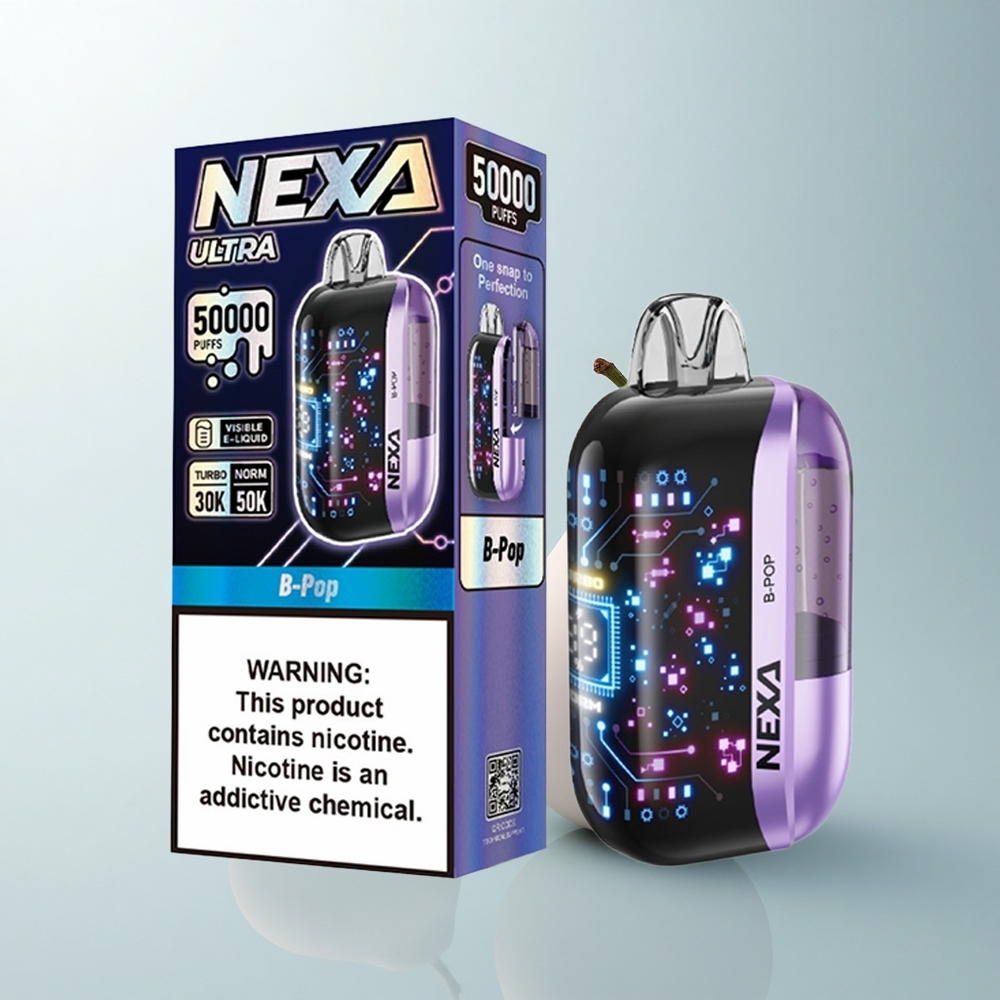 NEXA Ultra 50000 Puffs B-Pop Écran Courbe 3D