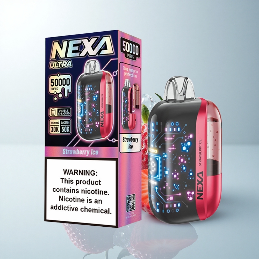 NEXA Ultra 50000 Puffs Glace à la Fraise 20ml 5%
