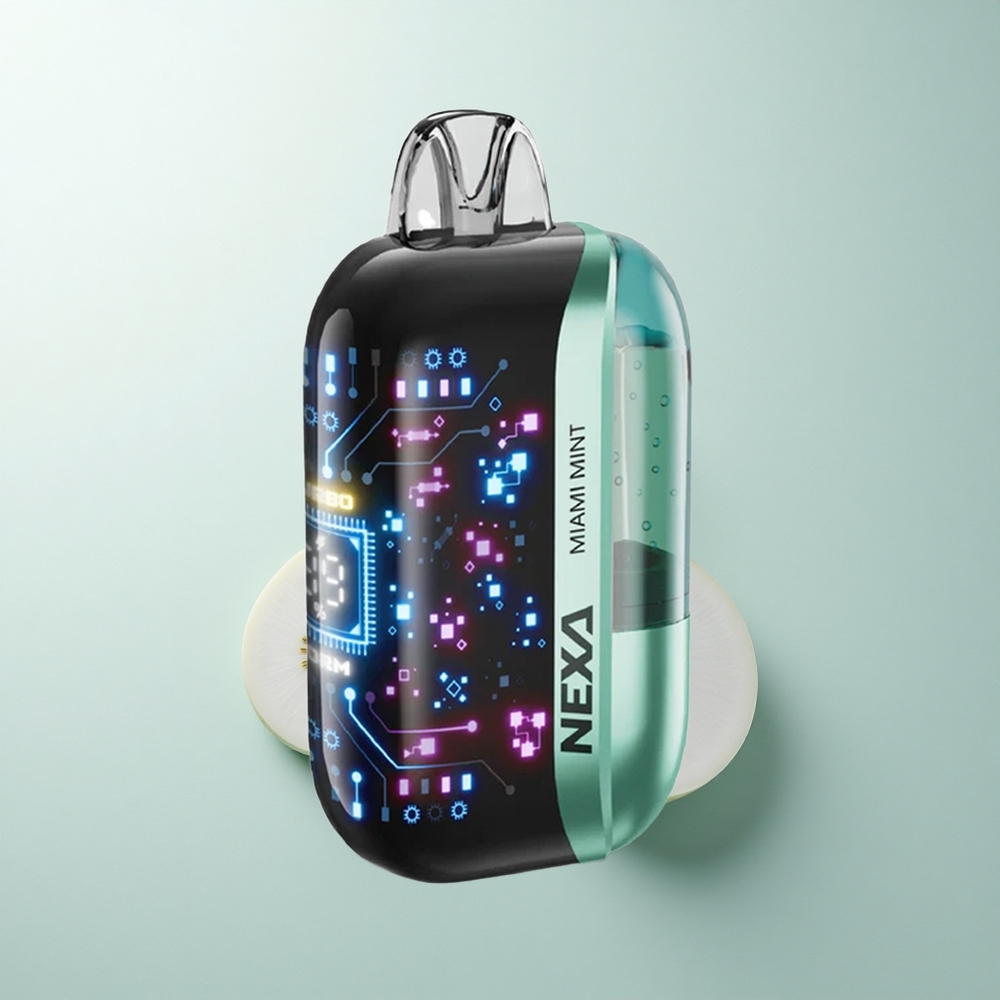 NEXA Ultra 50000 Puffs Menthe Miami 20ml Écran Courbe 3D