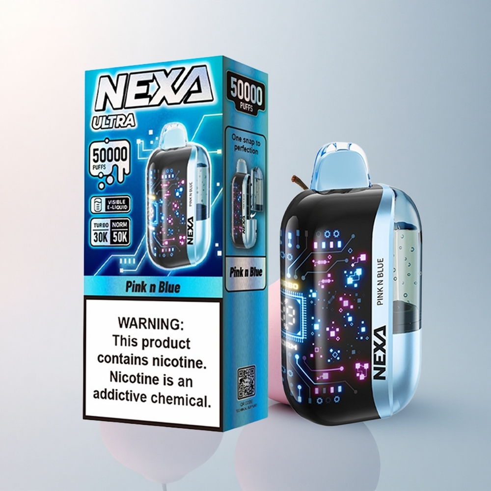 NEXA Ultra 50000 Puffs Rose et Bleu 20ml 5% Dual Mesh