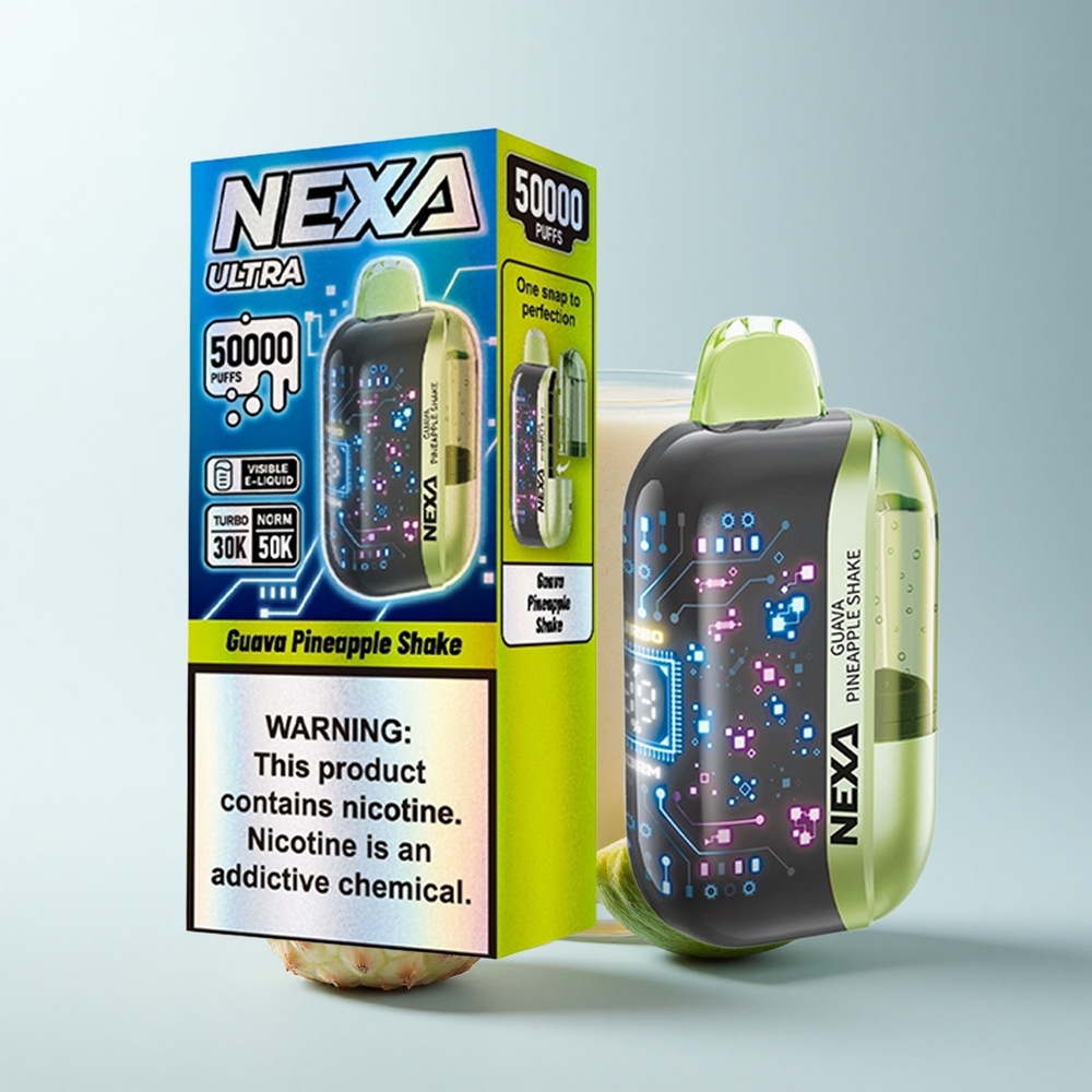 NEXA Ultra 50000 Puffs Shake Ananas Goyave 20ml 5% Dual Mesh