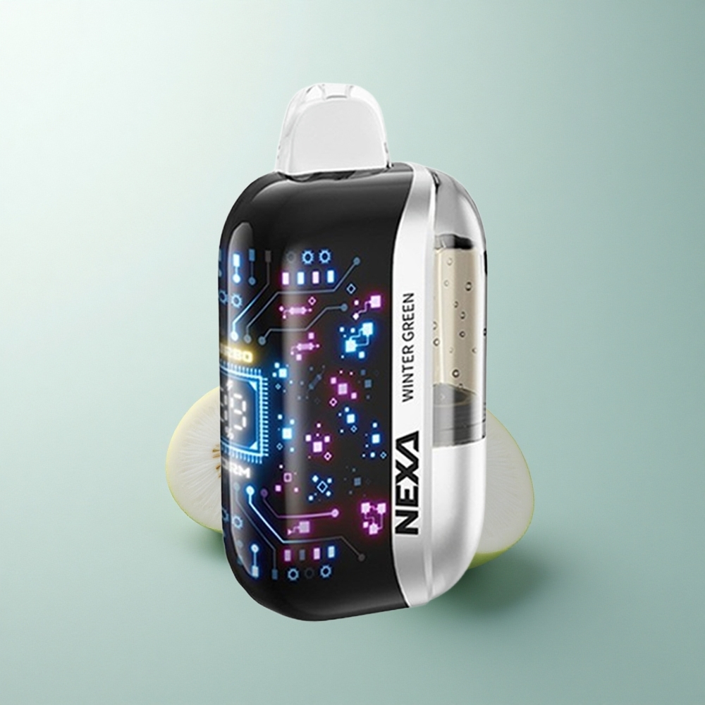 NEXA Ultra 50000 Puffs Vert Hiver 20ml Dual Mesh Écran Courbé