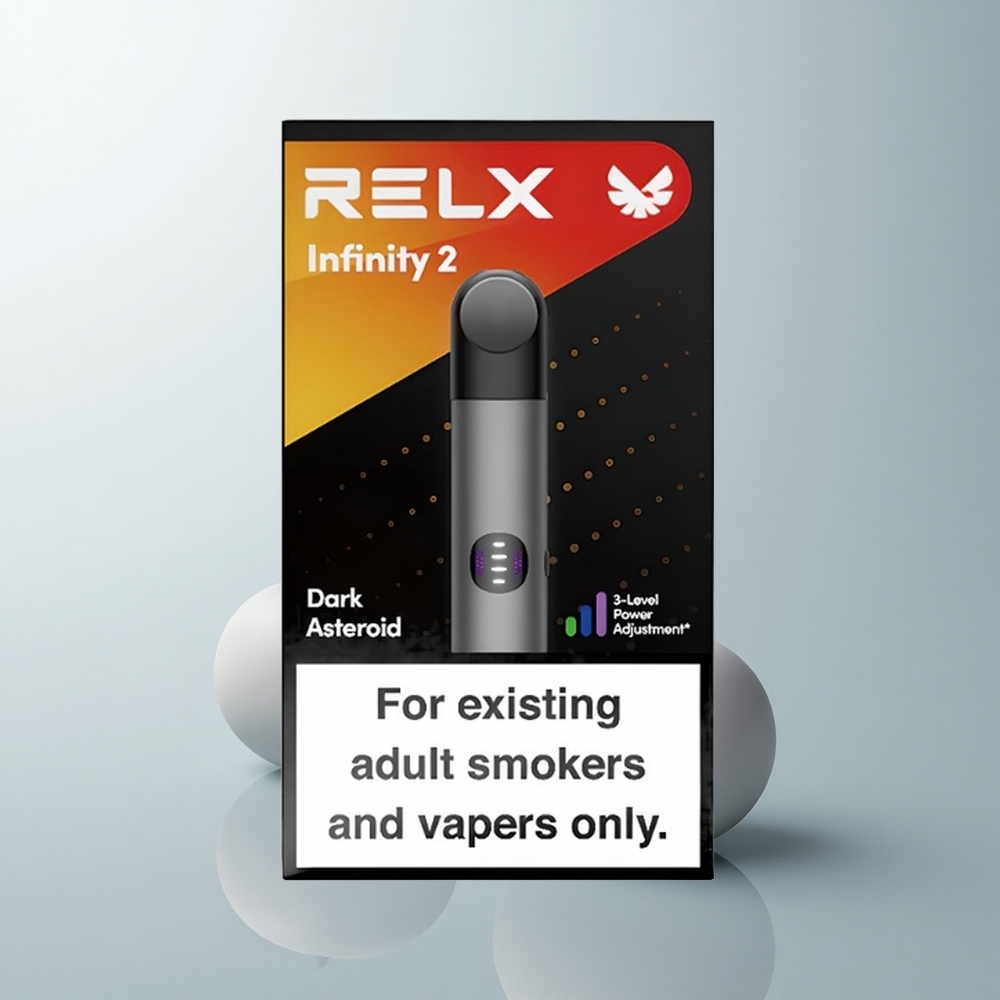 Relx Infinity 2 Vape Device Gris Infini 2 - Finition Métallique, 1.9ml, 440mAh