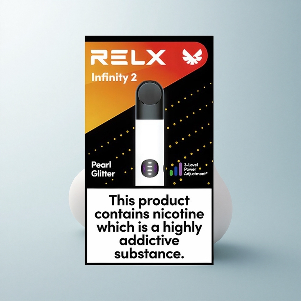 Relx Infinity 2 Vape Device Poudre de Perle Infinie Métallique 440mAh