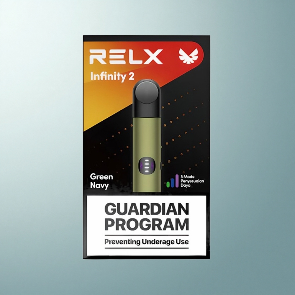 Relx Infinity 2 Vape Device Vertmarine Infini 2 - Finition Métallique, 440mAh, 3 Modes