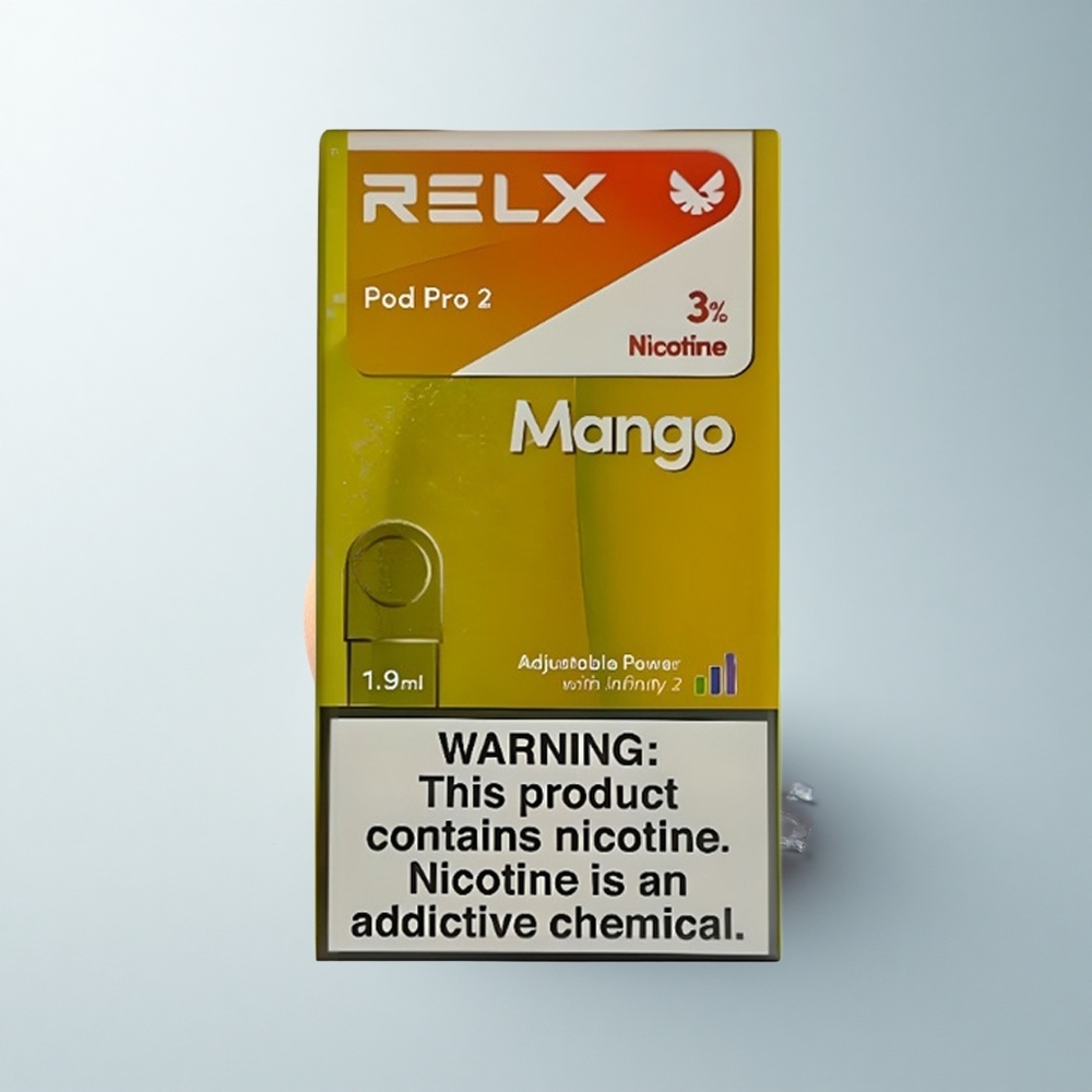 Relx Pod Pro 2 Vape Device Glace à la Mangue 30mg/ml 1.9ml Boost Mode 8W