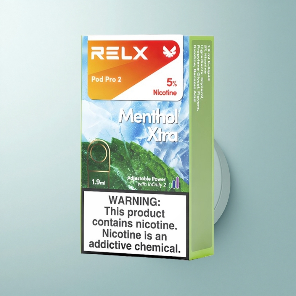 Relx Pod Pro 2 Vape Device Menthol Xtra 50mg/ml Pro 2 1.9ml Boost Mode 8W