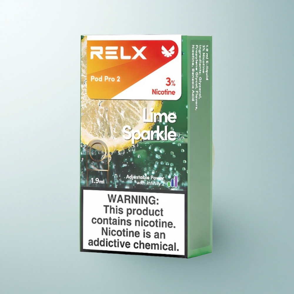 Relx Pod Pro 2 Vape Device Étincelle Citron 30mg/ml avec 1.9ml et 3 modes de tension