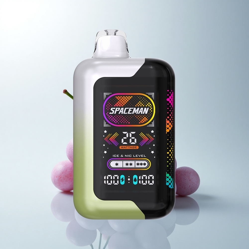 SMOK SPACEMAN SP40000 Puffs Glace de Raisin Blanc 1000mAh 20ml