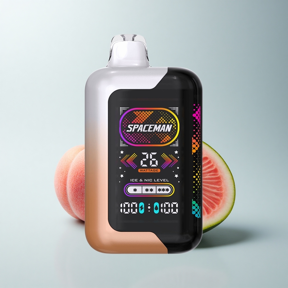 SMOK SPACEMAN SP40000 Puffs Pêche Juteuse Pastèque 1000mAh 20ml